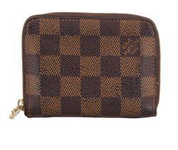 Louis Vuitton Coin Purse, Canvas, Damier Ebene, SN5118, DB/B/RCT, 1*